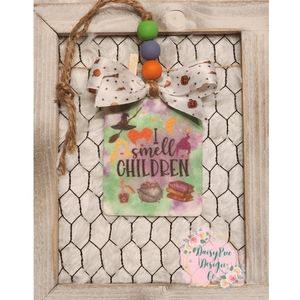 I Smell Children Felt Car Air Freshener